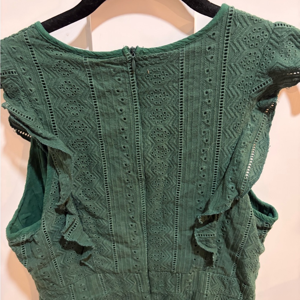 EcoWish Forest Green Lace Dress - Picture 4 of 4